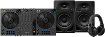 Pioneer DJ DDJ-FLX6 + Pioneer DJ HDJ-X5 Schwarz + Pioneer DJ DM-40D Schwarz Pioneer DJ DDJ-FLX6