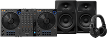 Pioneer DJ DDJ-FLX6 + Pioneer DJ HDJ-X5 Zwart + Pioneer DJ DM-40D-BT Black Pioneer DJ controller