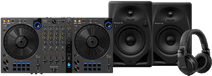 Pioneer DJ DDJ-FLX6 + Pioneer DJ HDJ-X5 Schwarz + Pioneer DJ DM-50D Schwarz Pioneer DJ DDJ-FLX6