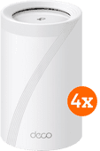TP-Link Deco BE65 4er-Pack Mesh-WLAN-System für ein Einfamilienhaus