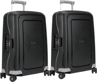 Samsonite S'Cure Spinner 55cm Duo Pack Black Samsonite carry-on suitcase