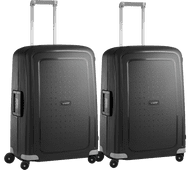 Samsonite S'Cure Spinner 69cm Black Duo Suitcase Set Suitcase for a 1 to 2-week trip