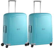 Samsonite S'Cure Spinner 69cm Duo Pack Aqua Blue Samsonite hardside suitcase