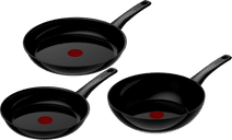 Tefal Renew On Ceramic Frying Pan Set 24cm + 28cm + Wok 28cm Pan promotion