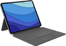 Logitech Combo Touch iPad Pro 12,9 Zoll (2022/2021/2020) Tastaturhülle QWERTZ Grau Tablethülle mit Tastatur