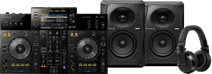 Pioneer DJ XDJ-RR + Pioneer DJ HDJ-X7 Schwarz + Pioneer VM50 (Paar) Pioneer DJ-Controller