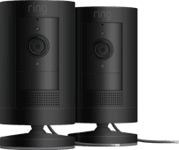 Ring Stick Up Cam Plug-In - Schwarz Doppelpack Cloud-Kamera