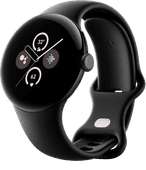 Google Pixel Watch 2 Schwarz Smartwatch mit Android Wear OS