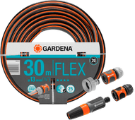 Gardena Comfort FLEX 1/2 30 m + Verbindungsstücke Gardena losen Gartenschlauch 