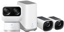 eufyCam 3 Doppelpack + eufy Indoor Cam S350 Homey Überwachungskamera