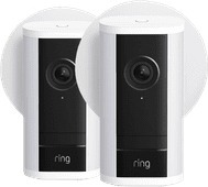 Ring Spotlight Camera Pro 2nd Generation Plug White Duo Pack Ring camera for a small garden