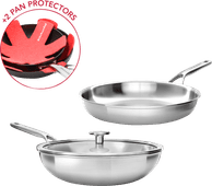 KitchenAid Multiply Frying Pan Set 28cm + Wok 28cm Wok