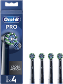 Oral-B Pro Cross Action Schwarz (4 Stück) Bürstenkopf für eine gründliche Reinigung