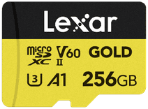 Lexar Professional GOLD 256GB MicroSDXC 280mb/s MicroSD cards for smartphone