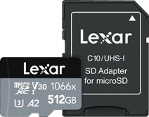 Lexar Professional 1066x SILVER 512GB MicroSDXC 160mb/s Micro SD card