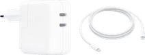 Apple 35W Power Adapter mit 2 USB-C-Anschlüssen + Apple USB-C-Ladekabel (2m) Ladegerät für Laptop