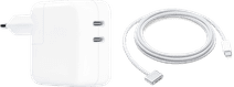 Apple 35W Power Adapter with 2 USB-C Ports + Apple USB-C to MagSafe 3 Cable (2m) Charger for laptop