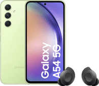 Samsung Galaxy A54 128GB Grün 5G + Samsung Galaxy Buds FE Schwarz Samsung Handy aus dem Jahr 2023