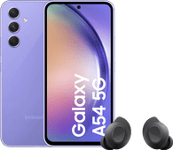 Samsung Galaxy A54 128GB Lila 5G + Samsung Galaxy Buds FE Schwarz Samsung A54