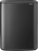 Brabantia Bo Touch Bin 2x 30L Confident Gray Large trash can