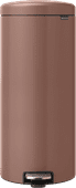 Brabantia NewIcon Treteimer 30 Liter Satin Taupe Brabantia NewIcon Mülleimer