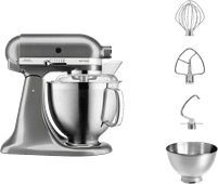 KitchenAid 5KSM185PSEMS Medaillon Silber Koch- oder Backgeschenk