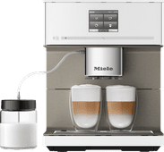 Miele CM 7550 White Fully automatic coffee machine with a lot of help with maintenance