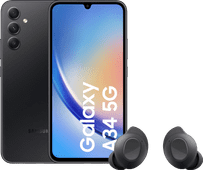 Samsung Galaxy A34 128GB Black 5G + Samsung Galaxy Buds FE Black Samsung Galaxy A34