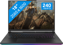 ASUS ROG Strix SCAR 18 - G834JZR-N6036W - 18 inches - Intel Core i9 - 32GB RAM/1TB SSD -RTX 4080 Gaming laptop with RTX 4080 video card