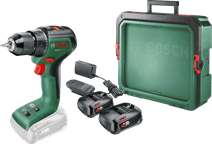 Bosch UniversalDrill 18V-60 + 2,5 Ah Akku (2x) + Systembox S Bohrer und Schrauber Angebot