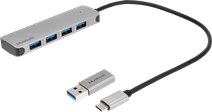 BlueBuilt 4-Port USB-A/C 3.0 Hub BlueBuilt USB hub