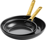 GreenPan Padova Frying Pan Set 20cm + 28cm Black Frying pan with a ceramic non-stick coating