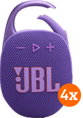 JBL Clip 5 Lila 4er-Pack JBL Mini-Bluetooth-Lautsprecher