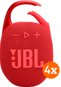 JBL Clip 5 Rot 4er-Pack JBL Mini-Bluetooth-Lautsprecher