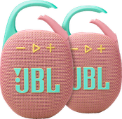 JBL Clip 5 Rosa Doppelpack JBL Mini-Bluetooth-Lautsprecher