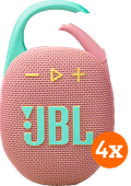 JBL Clip 5 Rosa 4er-Pack JBL Clip Bluetooth-Lautsprecher