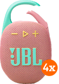 JBL Clip 5 Rosa 4er-Pack JBL Mini-Bluetooth-Lautsprecher