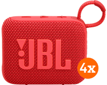 JBL Go 4 Red 4-pack Wireless speaker bundle