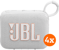 JBL Go 4 White 4-pack Mini Bluetooth speaker