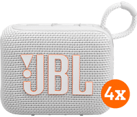 JBL Go 4 Weiß 4er-Pack JBL Mini-Bluetooth-Lautsprecher