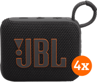 JBL Go 4 Black 4-pack Wireless mini speaker