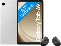 Samsung Galaxy Tab A9 8,7 Zoll 64GB Wi-Fi Silber + Buds FE Schwarz Samsung Tablet für die Basisnutzung