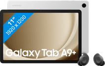 Samsung Galaxy Tab A9 Plus 11 Zoll 64GB Wi-Fi Silber + Buds FE Schwarz Samsung Galaxy Tab A9 und Tab A9 Plus