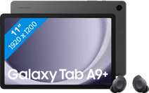 Samsung Galaxy Tab A9 Plus 11 Zoll 128GB Wi-Fi und 5G Grau + Buds FE Schwarz Tablets für die Basisnutzung