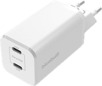 BlueBuilt Power-Delivery-Ladegerät mit 2 USB-C-Anschlüssen 65 W Weiß BlueBuilt Ladegerät