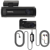 Nordväl DC202-2CH 256GB + PMPC03 Dashcam or dashboard camera