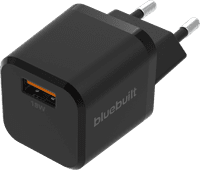 BlueBuilt Quick Charge Charger with USB-A Port 18W Black Samsung S24 charger