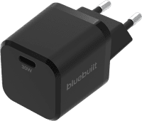 BlueBuilt Power-Delivery-Ladegerät mit USB-C-Anschluss 30 W Schwarz Apple iPhone 15 Ladegerät