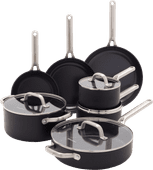 GreenPan Omega Cookware Set 11-piece Black cookware sets