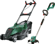 Bosch AdvancedRotak 36V-44-750 inkl. 4,0-Ah-Akku + Bosch AdvancedGrassCut 36 Li (ohne Akku) Bosch Akku-Rasenmäher